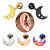 Piercing Tragus Labret Cartilagem Mini Lua Estrela 4 Mm Aço - Imagem 2