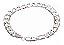 Pulseira Masculina 6 Mm Elo Grumet Folheada A Prata 925 - Imagem 1