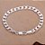 Pulseira Masculina 6 Mm Elo Grumet Folheada A Prata 925 - Imagem 2