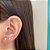 Trio Brinco Pedra Zirconia Estrela Prata 925 3 4 5 Mm - Imagem 2