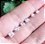 Trio Brinco Pedra Zirconia Quadrado Prata 925 3 4 5 Mm - Imagem 2