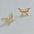 Brinco Zirconia Dourado Dama Daminha Banhado Ouro Borboleta - Imagem 3