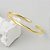 Bracelete Dourado Torcido Folheado Ouro 18k Luxo Classico - Imagem 2