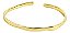Bracelete Dourado Torcido Folheado Ouro 18k Luxo Classico - Imagem 1