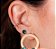 Piercing Argola Orelha Falso Fake Dourado Barato Bolinhas - Imagem 8