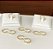 Piercing Argola Orelha Falso Fake Dourado Barato Bolinhas - Imagem 3