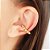 Piercing Argola Orelha Falso Fake Dourado Barato Bolinhas - Imagem 7