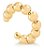 Piercing Argola Orelha Falso Fake Dourado Barato Bolinhas - Imagem 4