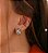 Piercing Argola Falso Fake Dourado Pedra Zirconia Colorido - Imagem 1