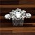 Arranjo Enfeite Cabelo Noiva Strass Cristal Prata Debutante - Imagem 2