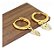 Brinco Argola Pingente Morango Pedra Zirconia Banha Ouro 18k - Imagem 3