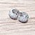 Brinco Argola Pedra Zirconia Prata Rodio Pequeno 6 Mm Largo - Imagem 2