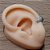 Brinco Argola Pedra Zirconia Prata Rodio Pequeno 6 Mm Largo - Imagem 3