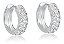 Brinco Argola Pedra Zirconia Prata Pequeno 8 Mm - Imagem 1