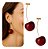 Brinco Cereja Cherry Festa Folheado Ouro Pendurado Vermelho - Imagem 1