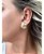 Brinco Chapa Pequeno Redondo Delicado Folheado A Ouro 18k - Imagem 4