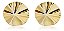 Brinco Chapa Pequeno Redondo Delicado Folheado A Ouro 18k - Imagem 1