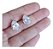 Brinco Daminha Dama Pedra Zirconia Dourado Gota F. Ouro 8mm - Imagem 4