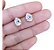 Brinco Daminha Dama Pedra Zirconia Dourado Gota F. Ouro 8mm - Imagem 6
