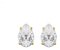 Brinco Daminha Dama Pedra Zirconia Dourado Gota F. Ouro 8mm - Imagem 1