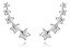 Brinco Ear Cuff  Estrelas Folheado A Prata Antialérgico - Imagem 1