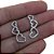 Brinco Ear Cuff  Coração Vazado Folheado Prata Antialérgico - Imagem 2