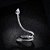 Brinco Ear Cuff Noiva Pedra Zirconia Prata Festa Debutante - Imagem 2