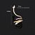 Brinco Ear Cuff Noiva Pedra Zirconia Prata Festa Debutante - Imagem 6