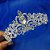 Coroa Tiara Prata Noiva Strass Debutante Barata Com Pente - Imagem 5