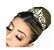 Coroa Tiara Prata Noiva Strass Debutante Barata Com Pente - Imagem 2