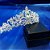 Coroa Tiara Prata Noiva Strass Debutante Barata Com Pente - Imagem 6