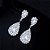 Gargantilha Colar Brinco Strass Gota Prata Noiva Festa Luxo - Imagem 5