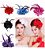 Enfeite Arranjo Cabelo Noiva Flor Vermelho Branco Amarelo - Imagem 20