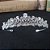Coroa Tiara Noiva Strass E Zirconia Prata Debutante Luxo - Imagem 7