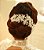 Enfeite Arranjo Tiara Cabelo Noiva Perola Cristal Prata - Imagem 1