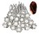 Ponto De Luz Cabelo Strass Pérola Noiva Daminha 20 Pcs - Imagem 1