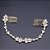 Tiara Headband Testeira Arranjo Noiva Strass Prata Dourada - Imagem 2