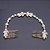 Tiara Headband Testeira Arranjo Noiva Strass Prata Dourada - Imagem 3