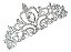 Coroa Tiara Prata Noiva Dama Daminha Strass Debutante Barata - Imagem 1
