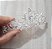 Coroa Tiara Prata Noiva Dama Daminha Strass Debutante Barata - Imagem 5