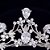 Coroa Tiara Cabelo Noiva Prata Princesa Zirconia E Strass - Imagem 6