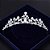 Coroa Tiara Cabelo Noiva Prata Princesa Zirconia E Strass - Imagem 1