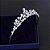 Coroa Tiara Cabelo Noiva Prata Princesa Zirconia E Strass - Imagem 2