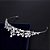 Coroa Tiara Cabelo Noiva Prata Princesa Zirconia E Strass - Imagem 5