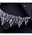 Coroa Tiara Arranjo Cabelo Noiva  Zirconia Strass Prata Luxo - Imagem 4