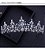 Coroa Tiara Arranjo Cabelo Noiva  Zirconia Strass Prata Luxo - Imagem 2