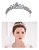 Coroa Tiara Cabelo Noiva Strass Prata Luxo Debutante - Imagem 1