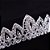 Coroa Tiara Cabelo Noiva Strass Prata Luxo Debutante - Imagem 3