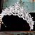 Coroa Tiara Cabelo Noiva Strass Prata Debutante Formatura - Imagem 3