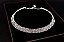 Conjunto Colar Chocker Pulseira Brinco Anel Noiva Strass - Imagem 4